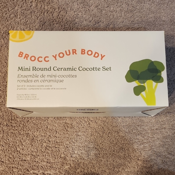Mini Round Ceramic Cocotte Set - Picture 1 of 5